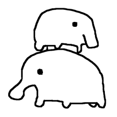 white tapir White animal series