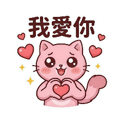 粉啾貓｜超級實用日常聊天貼圖