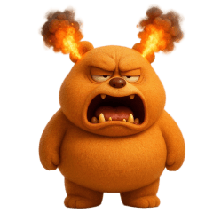 Annoying bear! (No text)