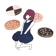 Sweets girl stamp