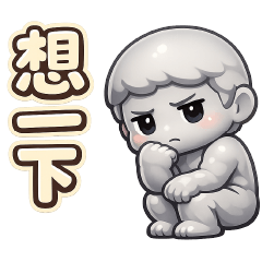 可愛古典名畫角色實用貼圖