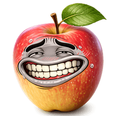 Apple Strange face
