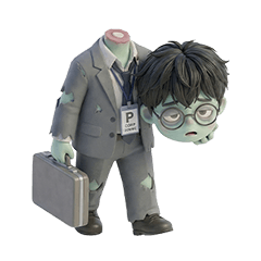 Office Zombie Boy Work-Life (No) Balance