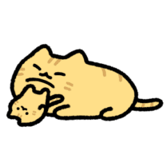 動く!ゆるい茶トラの親子