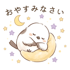 Moderately Polite Shima Enaga Stickers