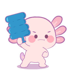 Chubby Axolotl 3 : Pop-up stickers