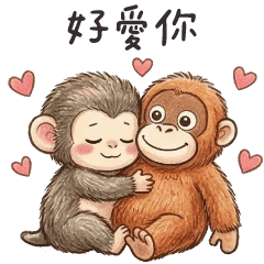 ❤️可愛猴子我好愛你呀❤️