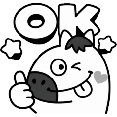 monokuro UMA colorful sticker