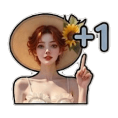 Sunflower Girl Emoji Pack