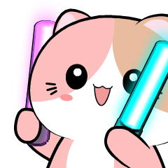 Baby Pink Cat : Animated Stickers