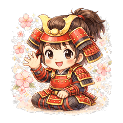 Polite Samurai Stickers