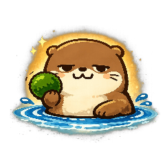 慵懶水獺的日常問候