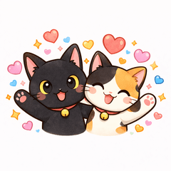 もも＆こまちの標準語スタンプ