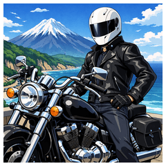 Expressive Biker Stickers ver8