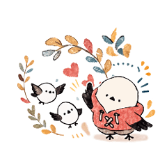 パーカーシマエナガくん