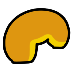 飯糰和麵包動畫貼紙