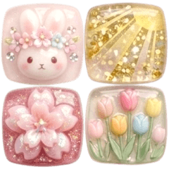 Cute plump sticker stamps02