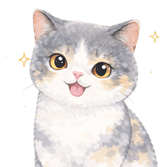 MaoMao the Calico Cat Daily Stickers
