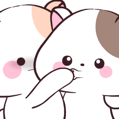 White Hamster New : Pop-up stickers