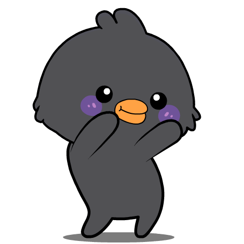 Funny Crow :Pop-up stickers