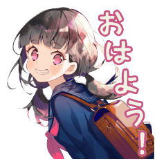 School Girl Greetings