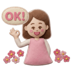 Fluffy Felt Girl: Daily Warmth Stickers