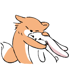 Fafa the Fox and Lop eared rabbit 1