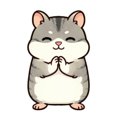 Praying Hamster (Support Stickers)