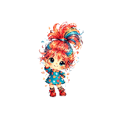 Rainbow Cutie Mood-Chibi Girl