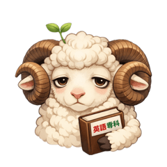 英语专科 吉祥物角色 梅里诺君 的日常贴纸