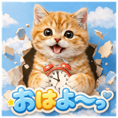 壁から飛び出す⭐かわいい猫たち❤