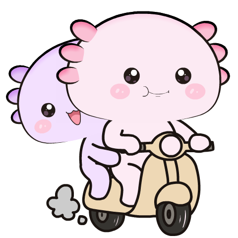 Funny Axolotl 2 : Pop-up stickers