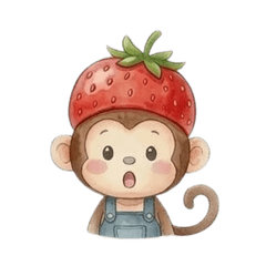 Cozy Spring Monkey Stickers