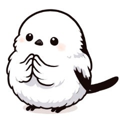 Praying Shimaenaga Cheer Stickers