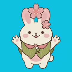 Squishy Sakura Dango Bunny