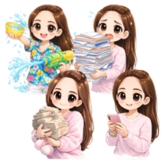 MoMo stickers have no words.
