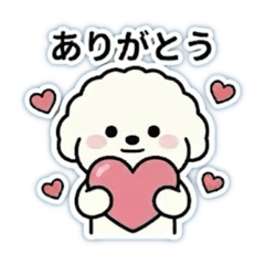 Fluffy Bichon: Daily Greetings