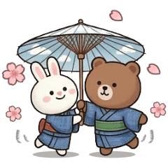 <丹寧×熊咖兔兔>實用日常貼圖♡♡♡～