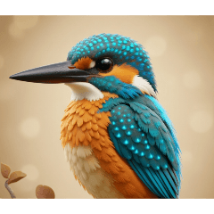 Kingfisher sticker.