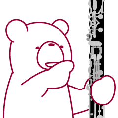The bear. He plays the German clarinet.
