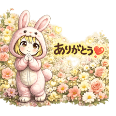 Everyday use mascot stamps -Rabbit type