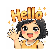 Cute Sweet Girl Stickers