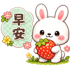 可愛小白兔 -實用貼圖