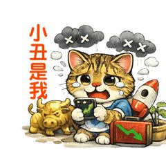 阿愛表情貼04（股市）