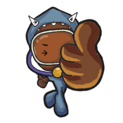 小黑鯊潛水鯊魚日常貼圖