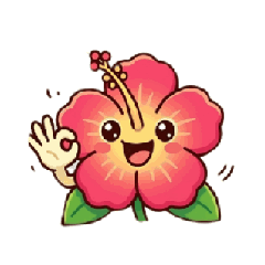 Moving pictures of cute Hibiscus