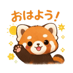 Gentle Red Panda Daily Stickers