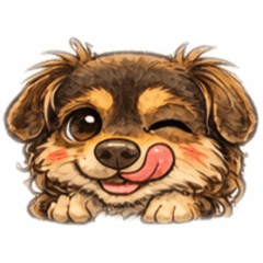 Max Cute Dog Stickers
