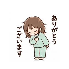 Sleepy Girl Yururi - Daily Greetings