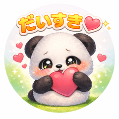 Fluffy Panda Daily Life Stickers